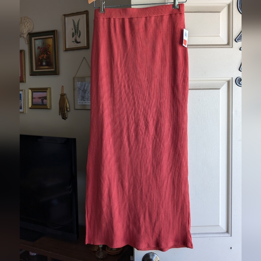 NWT Rib Knit Maxi Skirt